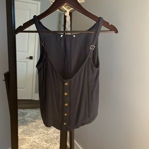 soft flowy navy blue tank size small